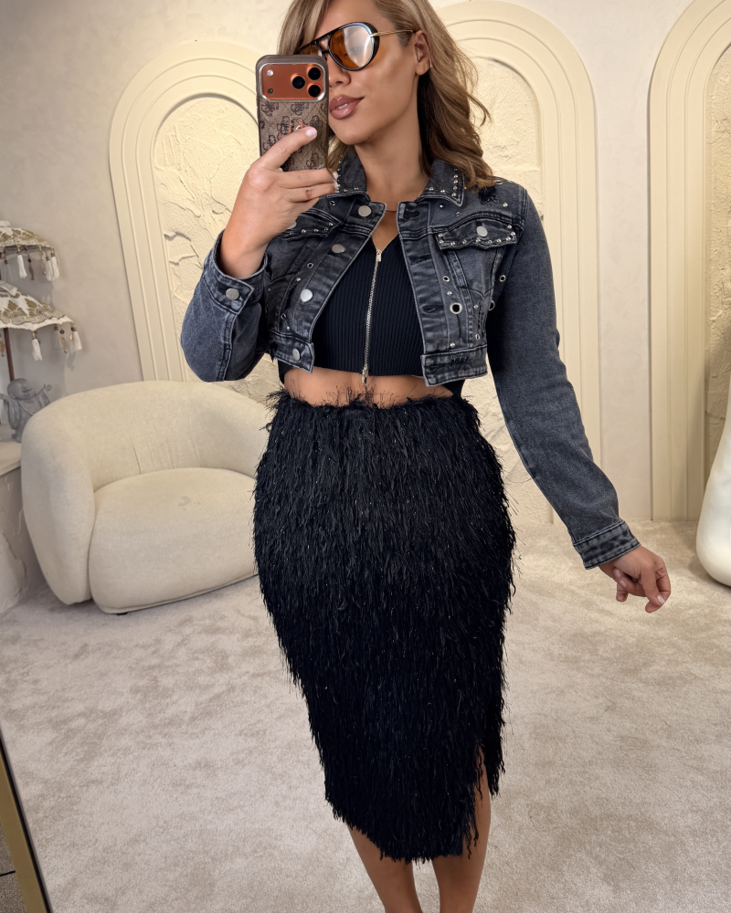DİA STAR İTHAL JEAN KISA CEKET DİA STAR İTHAL JEAN KISA CEKET
