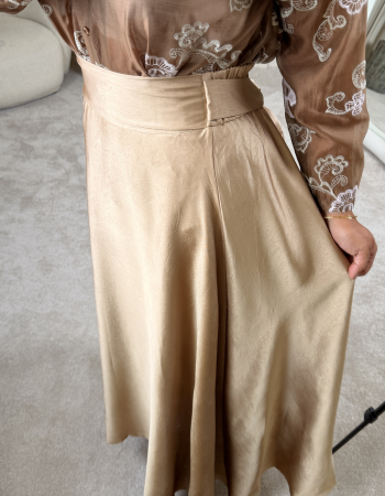 CHIC MAXİ ETEK GOLD CHIC MAXİ ETEK GOLD