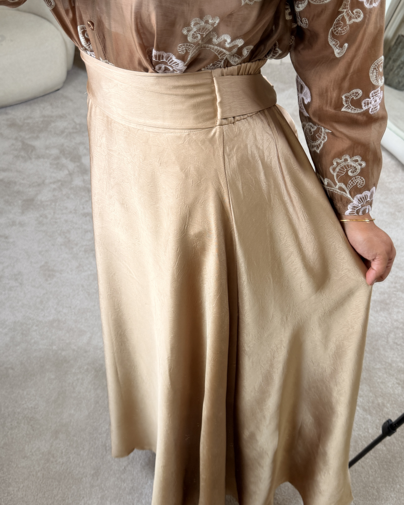 CHIC MAXİ ETEK GOLD CHIC MAXİ ETEK GOLD