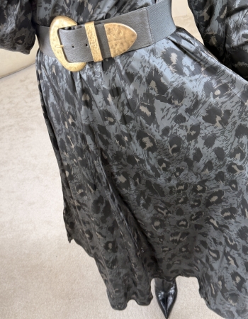 LEO İTHAL MAXİ DRESS ANTRASİT LEO İTHAL MAXİ DRESS ANTRASİT