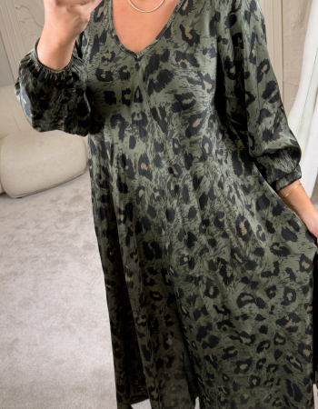 LEO İTHAL MAXİ DRESS HAKİ LEO İTHAL MAXİ DRESS HAKİ