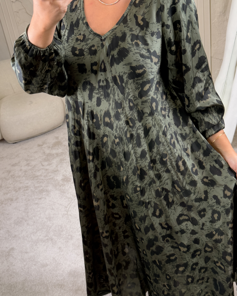 LEO İTHAL MAXİ DRESS HAKİ LEO İTHAL MAXİ DRESS HAKİ