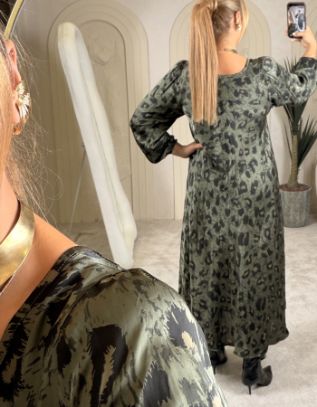 LEO İTHAL MAXİ DRESS HAKİ LEO İTHAL MAXİ DRESS HAKİ