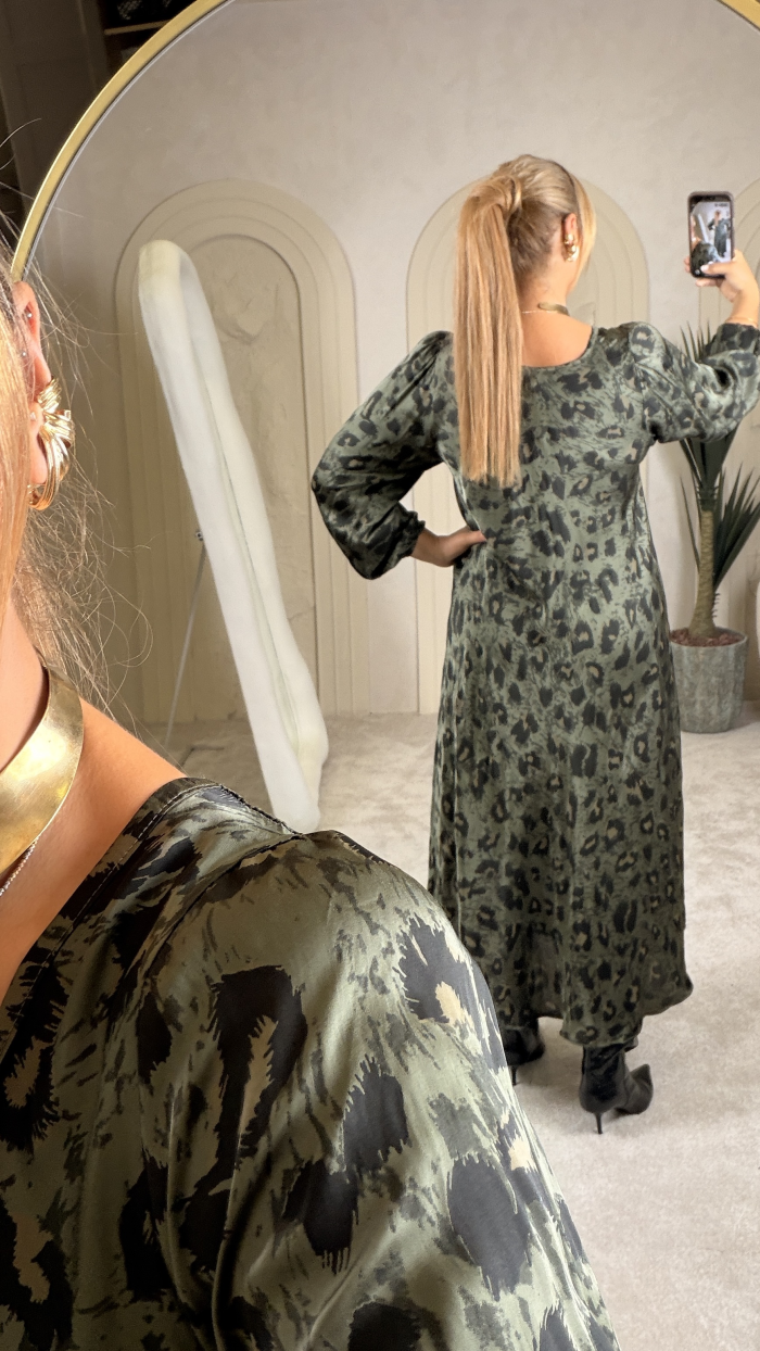 LEO İTHAL MAXİ DRESS HAKİ LEO İTHAL MAXİ DRESS HAKİ