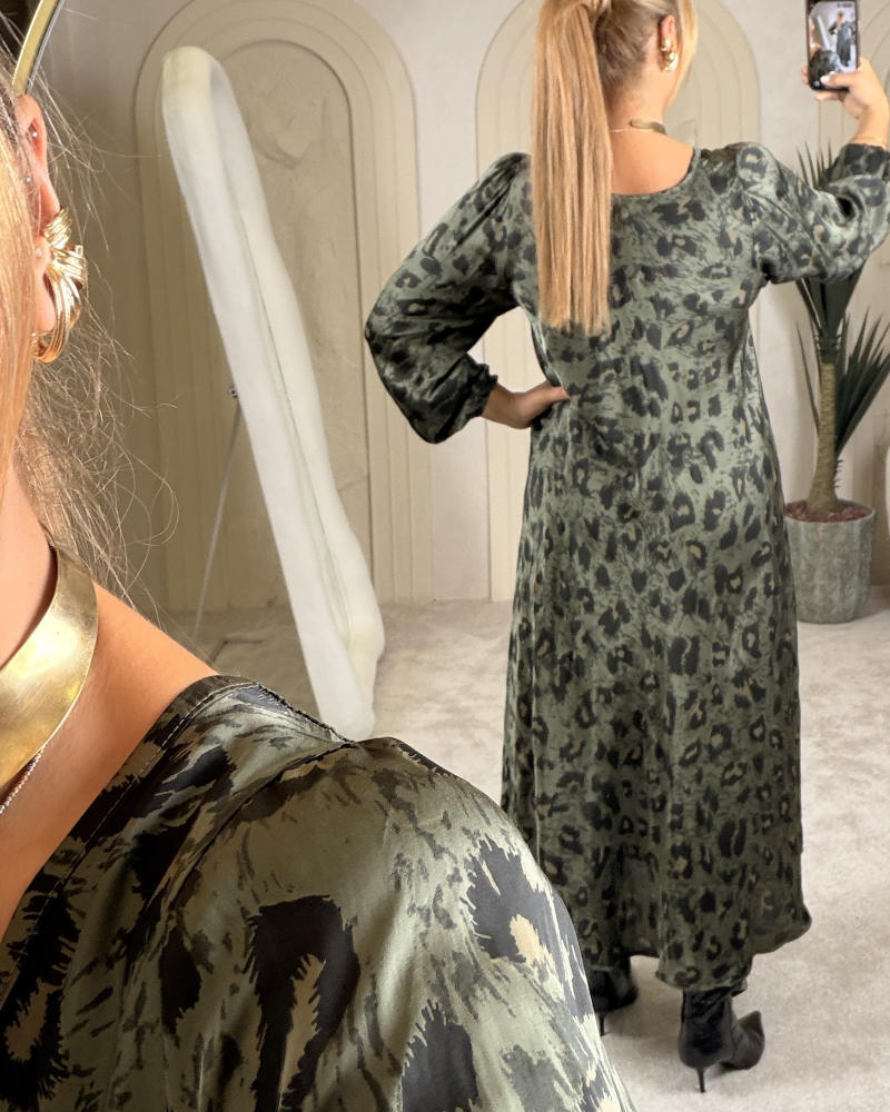 LEO İTHAL MAXİ DRESS HAKİ LEO İTHAL MAXİ DRESS HAKİ