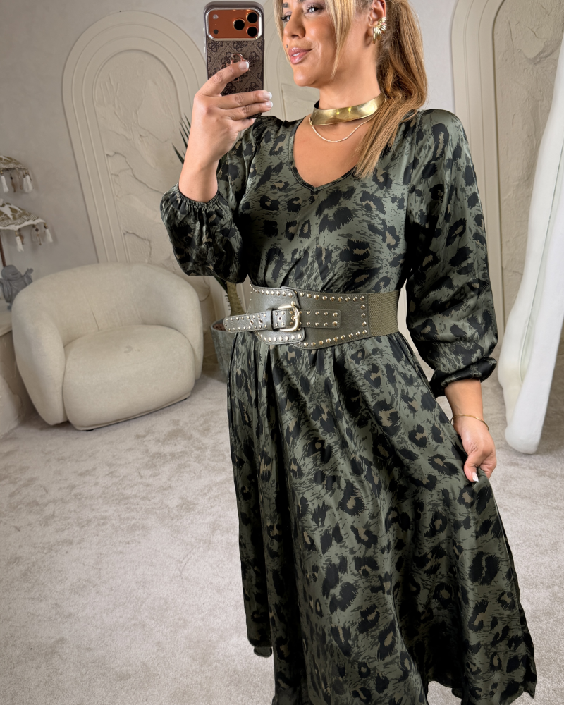 LEO İTHAL MAXİ DRESS HAKİ LEO İTHAL MAXİ DRESS HAKİ