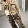 FİTİLLİ KADİFE LEOPAR İTALYAN PANTOLON