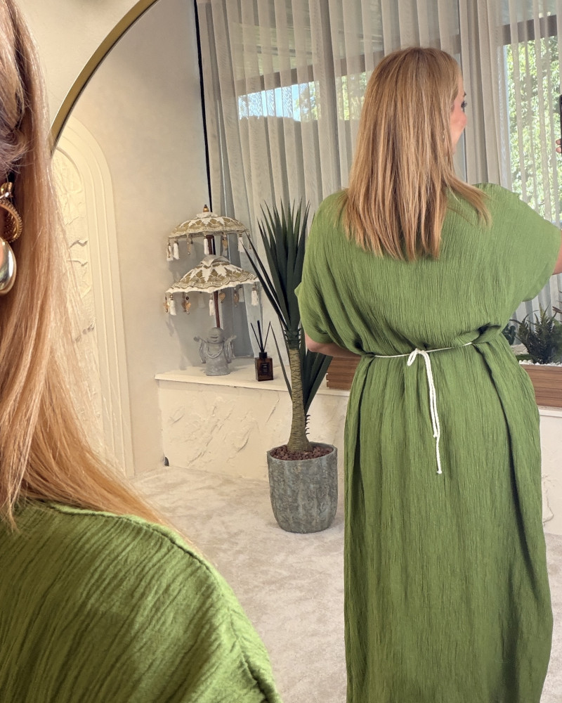 ALE İTHAL DRESS YEŞİL