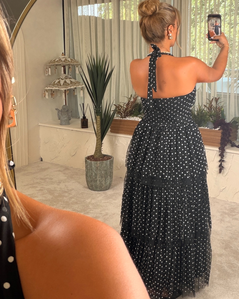 RIA PUANTİYE DRESS SİYAH RIA PUANTİYE DRESS SİYAH