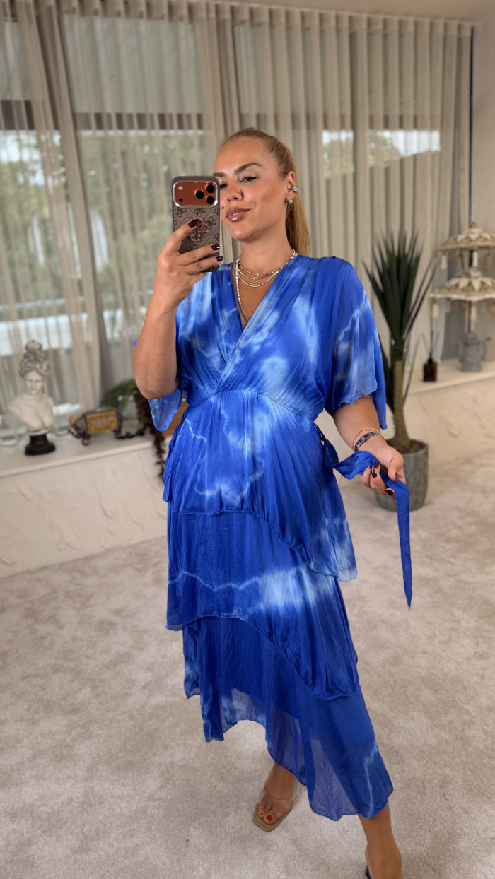 COSSY DRESS BLUE