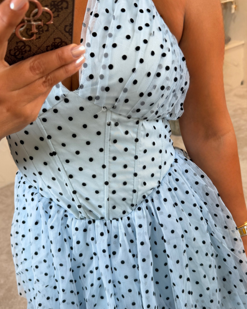 RIA PUANTİYE DRESS BEBE MAVİ RIA PUANTİYE DRESS BEBE MAVİ