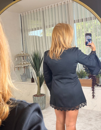 FLAMMODA BLAZER CEKET SİYAH