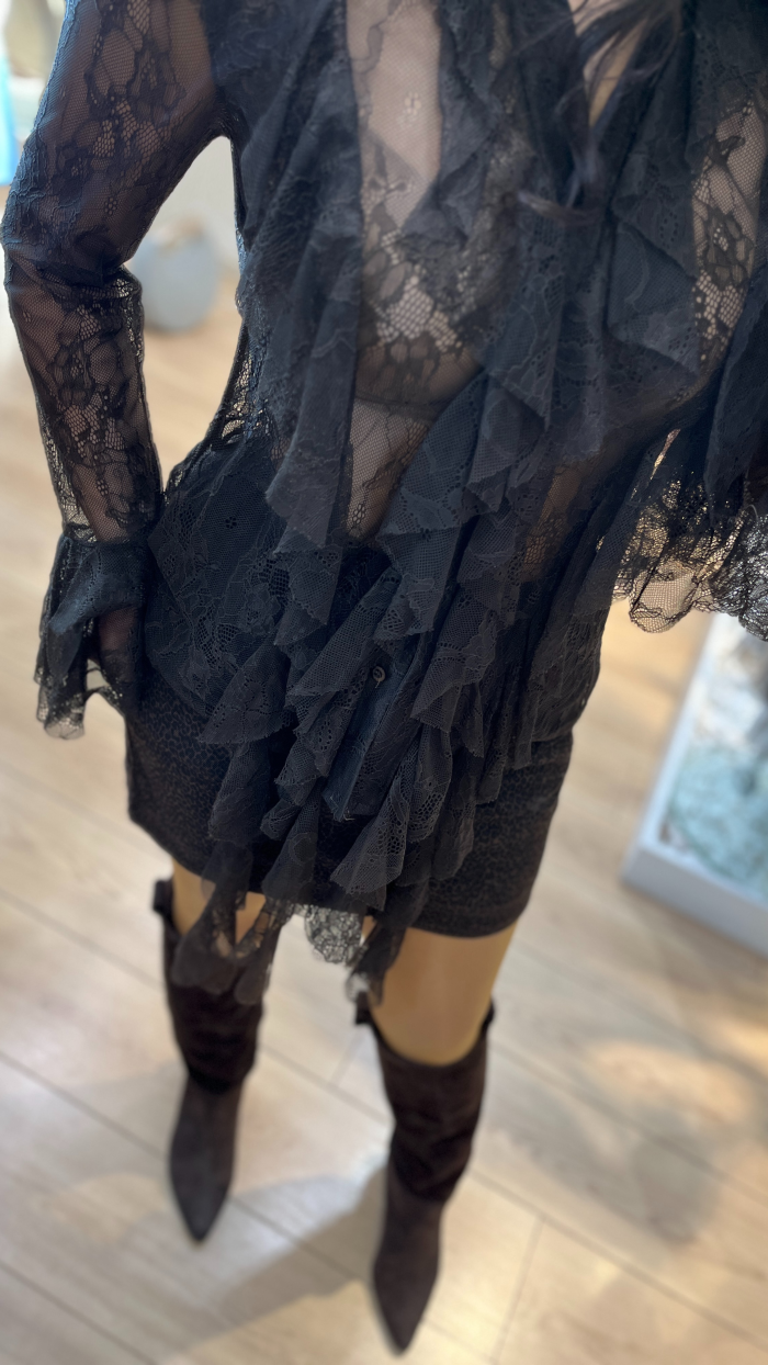 LEOPAR MİNİ ETEK KAHVE