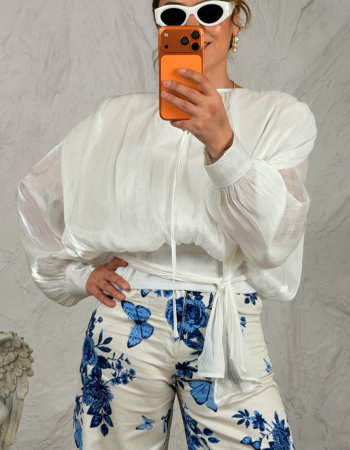 İTALYAN VİSCOSE BEYAZ BLUZ