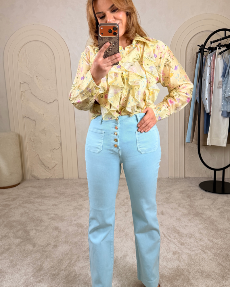 PUSH UP İTALYAN JEAN MAVİ