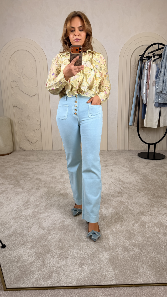 PUSH UP İTALYAN JEAN MAVİ