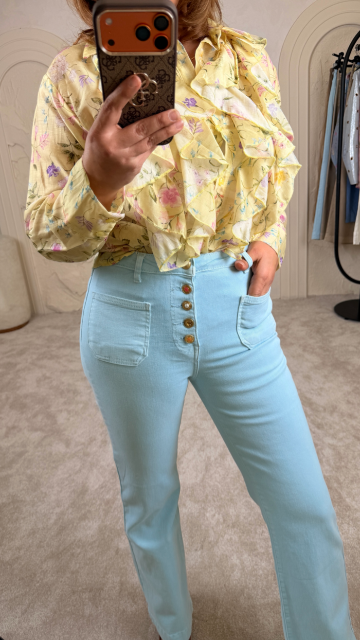 PUSH UP İTALYAN JEAN MAVİ