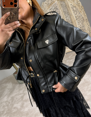 İTALYAN DERİ CEKET SİYAH