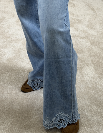 İŞLEMELİ PAÇA İTHAL JEAN