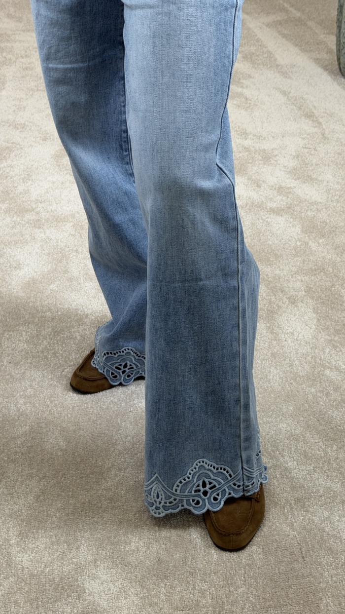 İŞLEMELİ PAÇA İTHAL JEAN