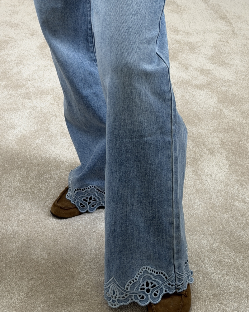 İŞLEMELİ PAÇA İTHAL JEAN