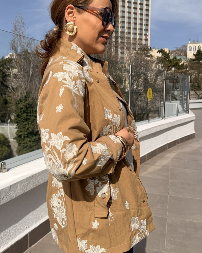 PARİS TASARIM TRENÇKOT CAMEL