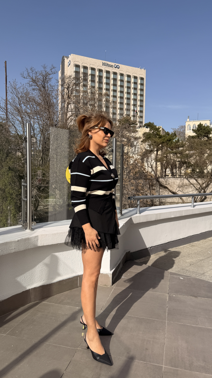 SİYAH İTALYAN TASARIM MİNİ ETEK