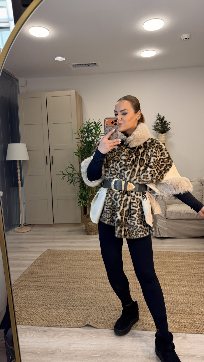 İTALYAN LEOPAR DETAY PANÇO MONT