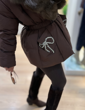 KÜRK DETAYLI İTALYAN PREMIUM MONT KAHVE