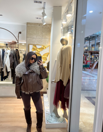 KÜRK YELEKLİ DERİ İTALYAN MONT