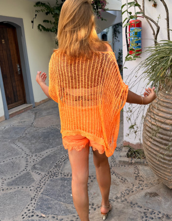 İTHAL DANTEL ŞORT ORANGE İTHAL DANTEL ŞORT ORANGE
