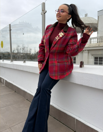 EKOSE RED BLAZER CEKET