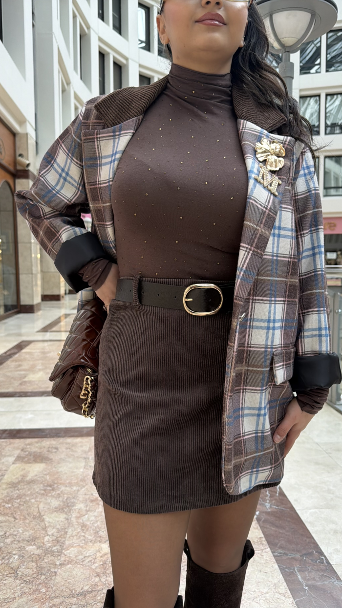 FİTİLLİ KADİFE İNCE DOKU ETEK