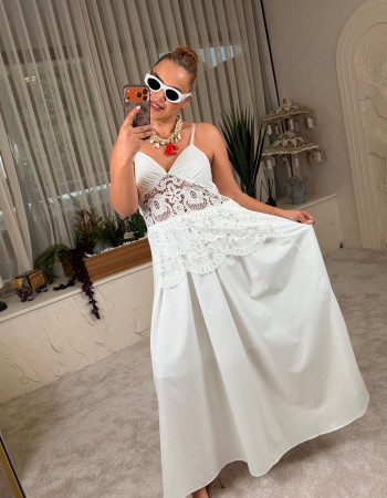 CAPRİ BLANCHE ELBİSE BEYAZ