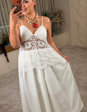 CAPRİ BLANCHE ELBİSE BEYAZ