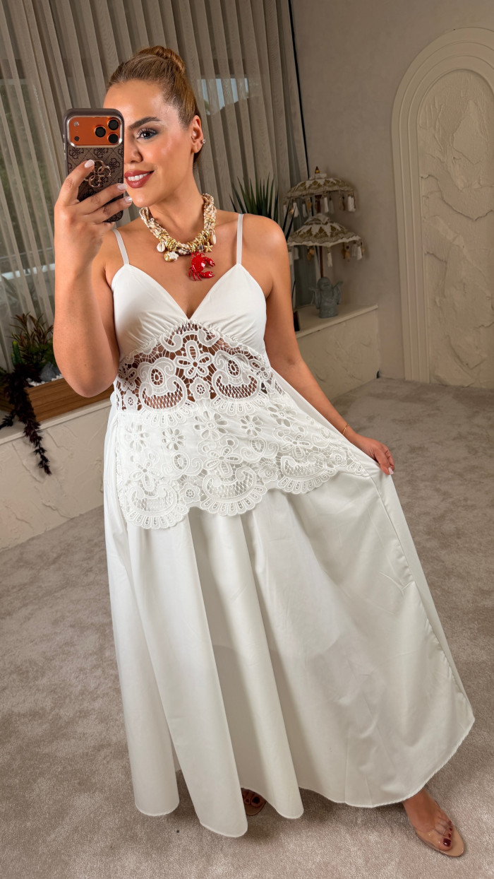 CAPRİ BLANCHE ELBİSE BEYAZ
