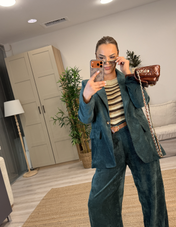 KADİFE İTALYAN TAKIM ZÜMRÜT