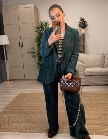 KADİFE İTALYAN TAKIM ZÜMRÜT