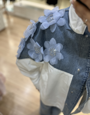 İTALY JEAN ÇİÇEKLİ CEKET