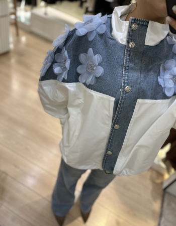 İTALY JEAN ÇİÇEKLİ CEKET