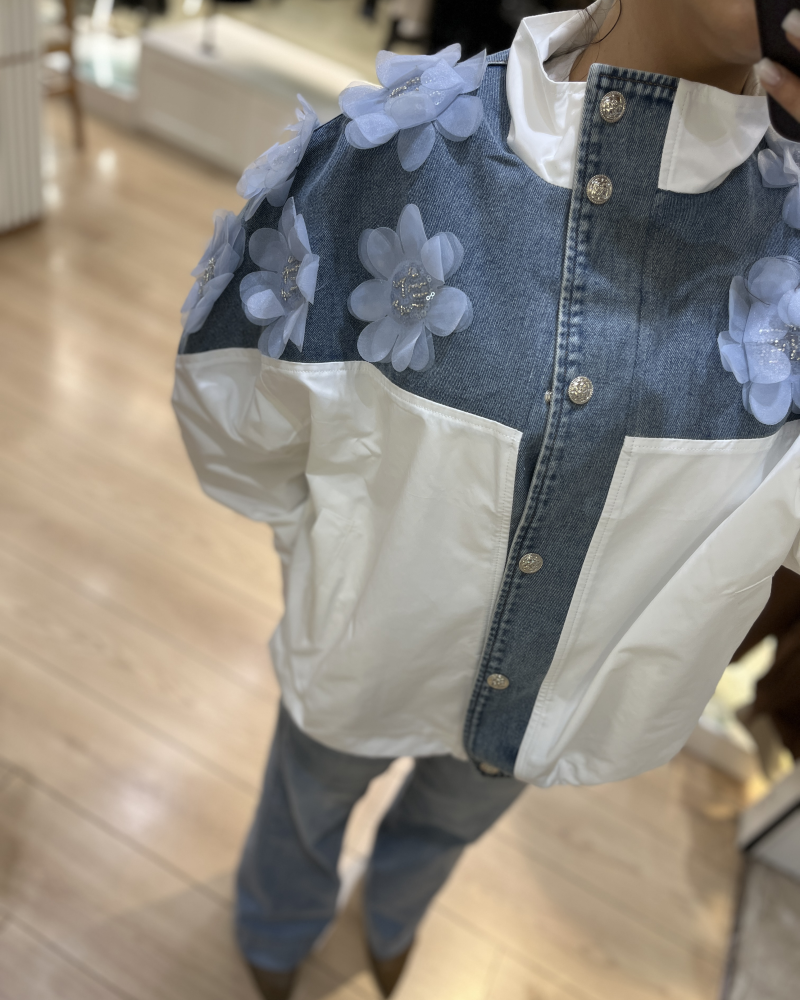 İTALY JEAN ÇİÇEKLİ CEKET