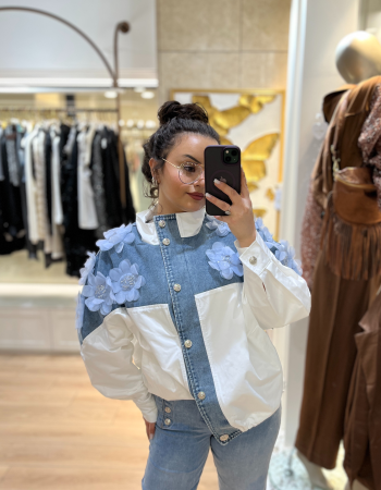 İTALY JEAN ÇİÇEKLİ CEKET