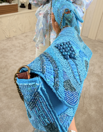 PARİS TASARIM ÇANTA MAVİ