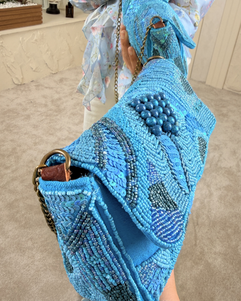 PARİS TASARIM ÇANTA MAVİ