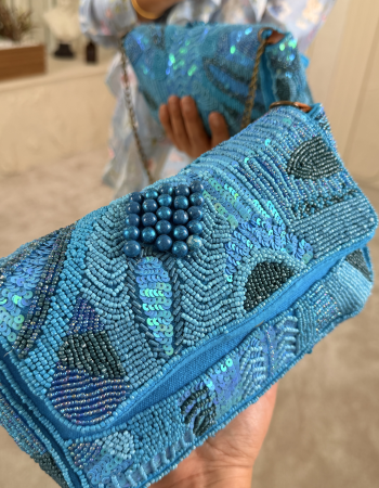 PARİS TASARIM ÇANTA MAVİ