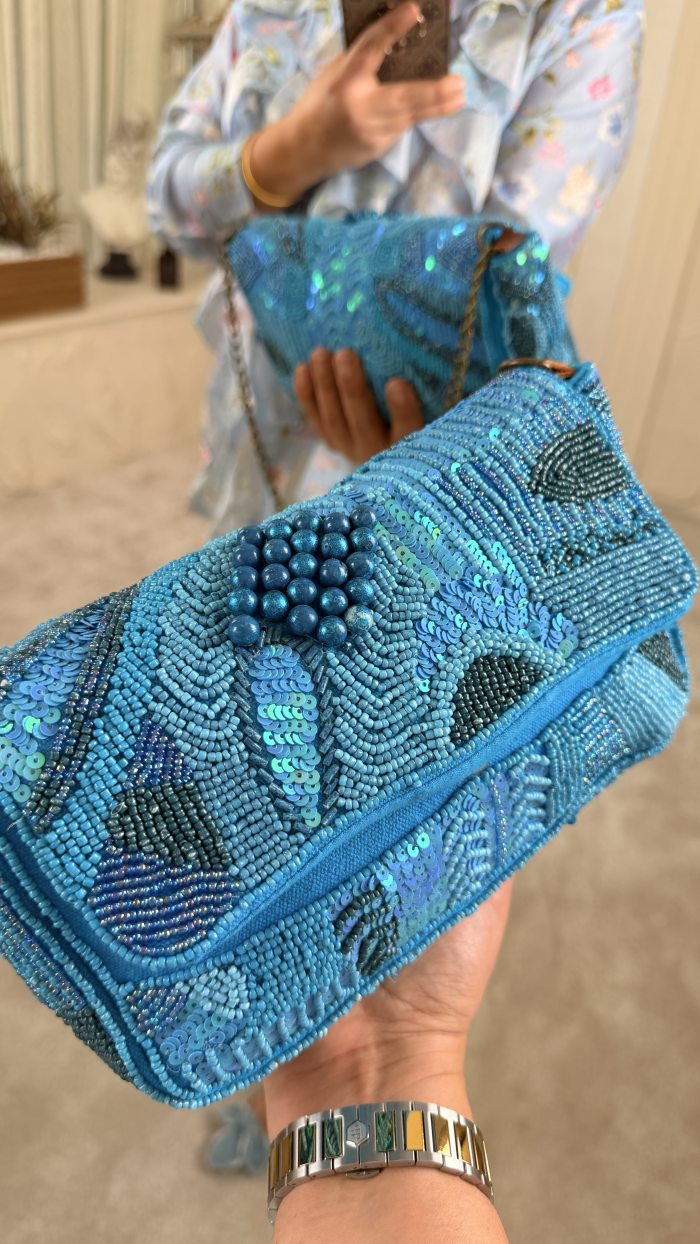 PARİS TASARIM ÇANTA MAVİ