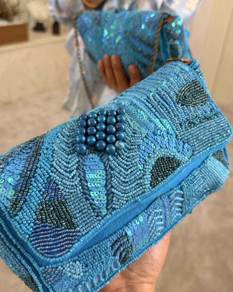 PARİS TASARIM ÇANTA MAVİ