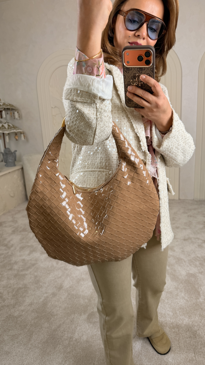 İTALYAN RUGAN ÇANTA NUDE