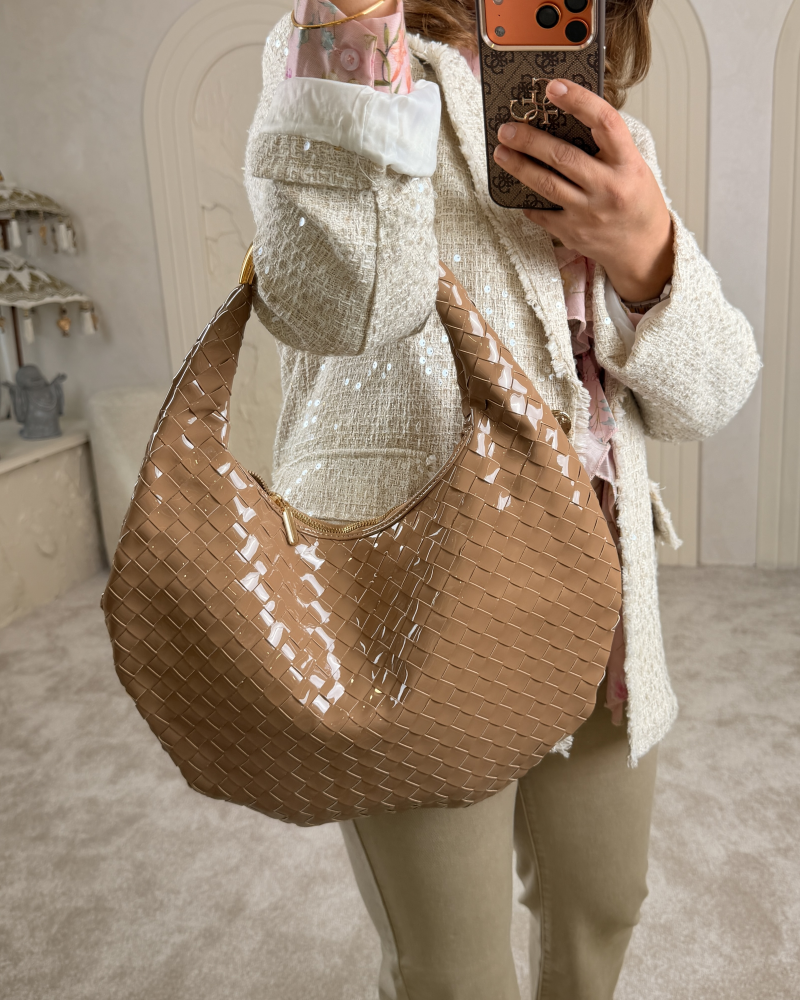 İTALYAN RUGAN ÇANTA NUDE