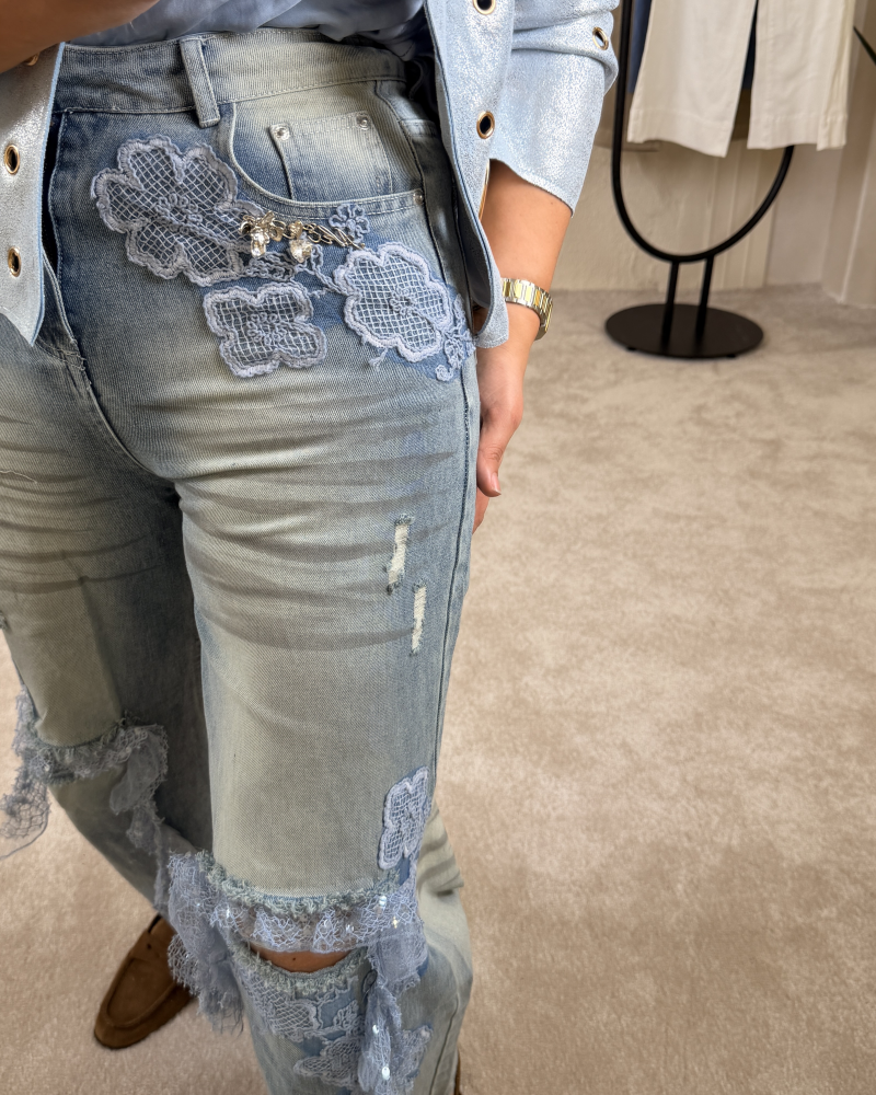 DANTEL TASARIM JEAN BLUE